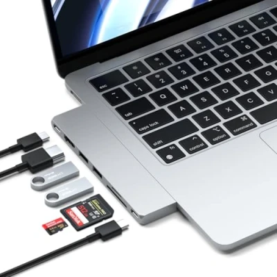 Immagine di Satechi USB C Pro Hub Slim Adapter Silver ST HUCPHSS