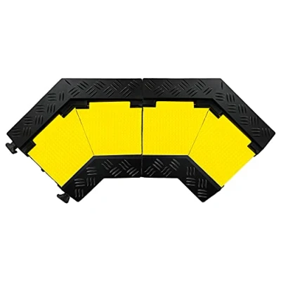 Immagine di 2x Pronomic Protector 2 100CA V3 45 Angolo per pedana passacavi a canali con giunzioni V