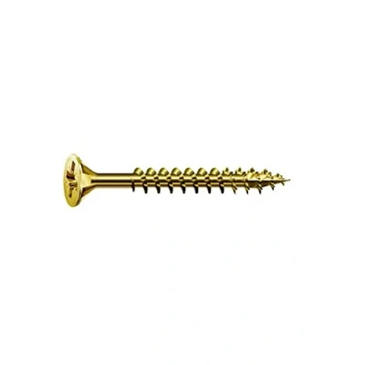 Immagine di Spax 1081020350123 Vite universale, testa svasata, taglio a croce, T STAR plus, 4CUT, filettatura piena, zincato passivato giallo A2L, 1081020500803