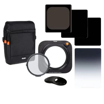 Immagine di Rollei MK 3. Supporto filtro rettangolare con magnetico CPL, anello adattatore da 52 a 82 mm, Soft GND8, ND8, ND64, ND1000