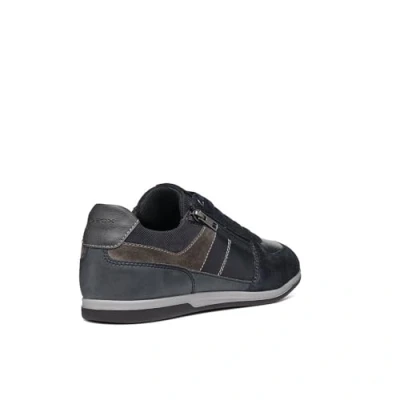 Immagine di Geox U Renan Stringate sportive, Uomo, Taglia: 40, Navy grey Pelle e tessuto