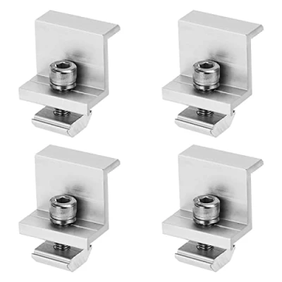 Immagine di Supporti per Pannello Solare Staffe Montaggio 30mm Fissaggio Pannelli Solari in Alluminio Camper Barca Tetti con Dadi e Viti 4 Pezzi