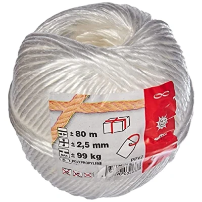 Immagine di Chapuis PPV2 Spago in polipropilene 99 kg Titolazione 2/700 Diametro 2,25 mm 250 g Lunghezza 80 m Bianco