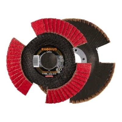 Immagine di Rhodius 210652 VISION SPEED Disco con falde Diametro 115 mm Ø foro 22.23 Acciaio inox 1 pz.