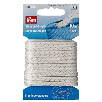 Immagine di Prym Elastico Standard, Polyester, Bianco, 5 mm, 10 m