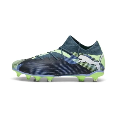 Immagine di Puma Future 7 Match FG/AG Scarpe da calcetto con tacchetti, Uomo, Taglia: 47, Gray skies/white/fizzy apple Tessuto / sintetico