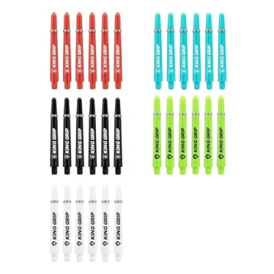 Immagine di KOTO Aste per freccette in nylon, colore rosso, nero, blu, bianco, verde, adatto alette EZ L1 V1, incl. 30 alberi e pratico strumento di rimozione dell&#039;albero.