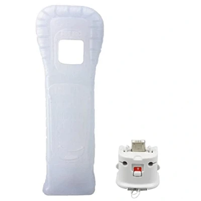 Immagine di OSTENT Custodia in silicone Motionplus Motion Plus + compatibile per telecomando Nintendo Wii Game Color White