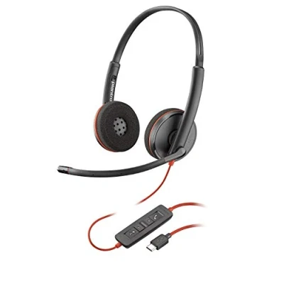 Immagine di Plantronics Blackwire 3200 Cuffie stereo con cavo UC connettività USB C