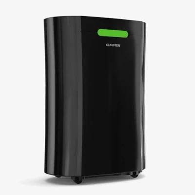 Immagine di Klarstein AeroDry 10l Deumidificatore, 165W, 10L/g, Serbatoio da 2,5L, Silenzioso: 37dB, Filtro a Carboni Attivi, Funzione DrySelect, per Casa, Bagno, Camera Letto, Nero