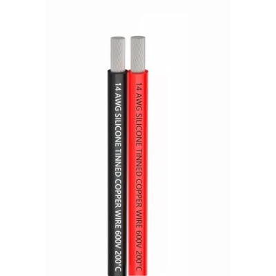 Immagine di Fili Elettrici in Silicone TUOFENG 14 AWG 6 Metri [Nero 3 m Rosso m] 2 Conduttore Linea parallela Morbida e flessibile 2.1mm² Hook Up senza ossigeno Filo di rame stagnato