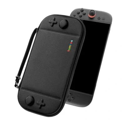 Immagine di tomtoc Custodia per Nintendo Switch 2 (2025), Borsa Protettiva Rigida da Trasporto Console con 12 Cartucce di Gioco, Slim Carry Case Sottile Viaggio Brevetto Originale, Nero