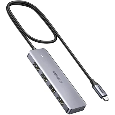 Immagine di UGREEN Hub USB C 4 Porte 3.0 Dongle 5Gbps Adattatore a OTG Type Per iPhone 16 Plus Pro Max, MacBook Air M3 M2 M1, Galaxy S24 Ultra, Surface 9 (60cm)