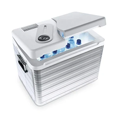 Immagine di Mobicool Q40 AC/DC Frigorifero Portatile Elettrico in Alluminio, 39 L, 12 V e 230 per Auto, Camion, Barche, Camper Prese, Alloggiamento Alluminio