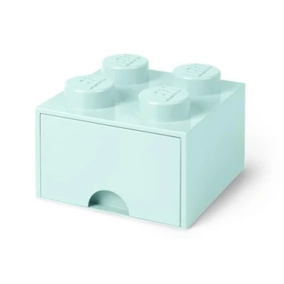 Immagine di LEGO® Storage Box with Drawer Azure Blue 25x25x18 cm