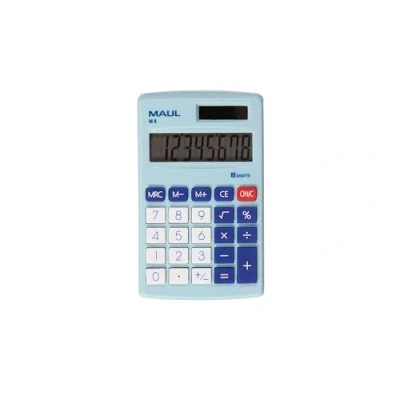 Immagine di Maul M 8 Calcolatrice tascabile Azzurro Display (cifre): a batteria, energia solare