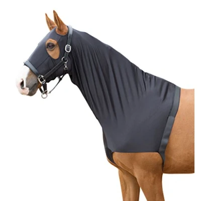 Immagine di Harry&#039;s Horse Protezione torace / cappuccio in lycra L Nero