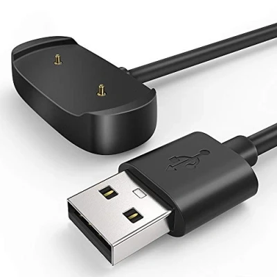 Immagine di TUSITA Caricatore Compatibile con Amazfit GTS 2/2e, GTS2 Mini/GTS4 Mini, GTR 2, 2e, Active/Active EDGE, Bip 5/3/3 Pro/U/U Pro, T REX Pro(Not for REX), Pop Pro,Zepp E Z Cavo 1M, Nero