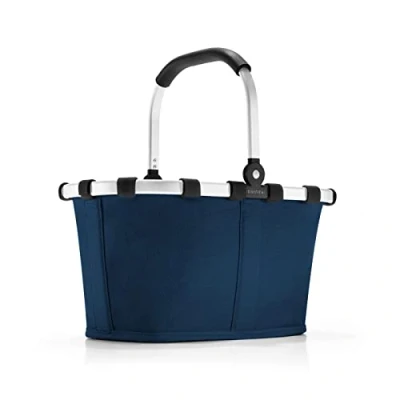 Immagine di reisenthel carrybag XS blu scuro Robusto cestino per la spesa con pratica tasca interna Design elegante e idrorepellente