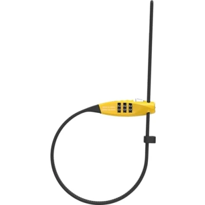 Immagine di ABUS Combiflex, Lucchetto per Bicicletta Unisex Adulto, Giallo, 45 cm