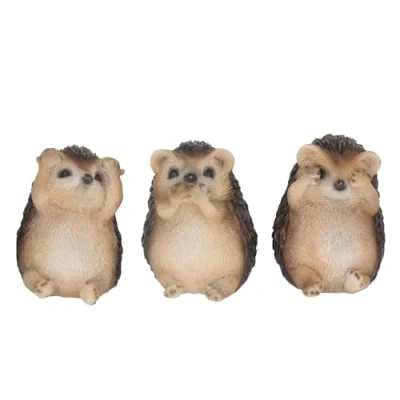 Immagine di Nemesis Now Three Wise Hedgehogs Statuetta di ricci, 9 cm, colore: Marrone