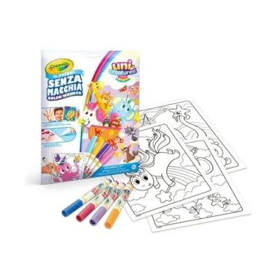 Immagine di CRAYOLA Color Wonder, Coloring Set con 18 Pagine da colorare e 4 Pennarelli Senza Macchia, soggetto Unicreatures, Attività Creativa per Bambini, età 3,4,5 Anni, cod. 25 2905