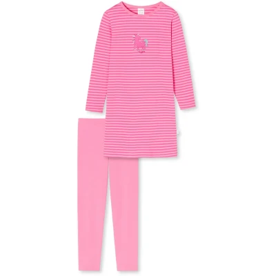 Immagine di Schiesser Lungo Set di Pigiama, Colore: Rosa, 140 cm Bambine e Ragazze