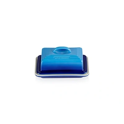 Immagine di Le Creuset Porta burro in gres vetrificato, 900 g, 17 x 12.5 9 cm, Azure, 80837172200003