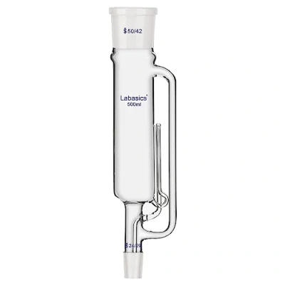 Immagine di Labaiscs Soxhlet Tipo Estrazione Apparato (500ml), Borosilicato Vetro Estrattore con 50/42 Superiore Joint e 24/29 Inferiore Laboratorio Apparecchi