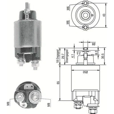 Immagine di MAGNETI MARELLI 940113050233 Elettromagnete, Motore d&#039;avviamento