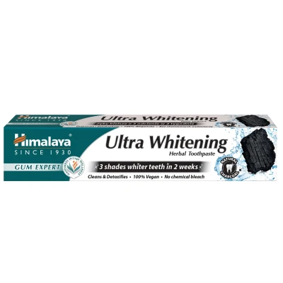 Immagine di Himalaya Ultra Whitening Toothpaste herbal formulation with Activated Coconut Charcoal &amp; Black Seed Oil 75 ml