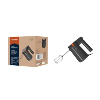 Immagine di Grundig HM 5320 Frullatore manuale, potenza 425 W, 5 livelli di velocità + turbo, accessori in acciaio inox alta qualità, lavabili lavastoviglie, colore: Grigio/Terracotta