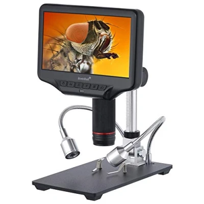 Immagine di Levenhuk DTX RC4 Microscopio Digitale Portatile, con Telecomando, Ingrandimento 5x270x e Schermo LCD da 7&quot;
