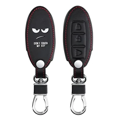 Immagine di kwmobile Custodia Compatibile con Nissan 3 tasti Cover Chiavi Auto Protezione Copri Telecomando Chiave Copertura Don&#039;t touch my Key
