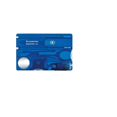 Immagine di Victorinox SwissCard Lite 0.7322.T2 Kit utensili tascabili da viaggio Numero funzioni 13 Zaffiro (trasparente)