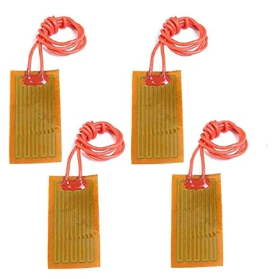 Immagine di 12 V, 7 W, pellicola riscaldante in poliimide flessibile, per piastra riscaldante, 25 mm x 50 (confezione da 4)