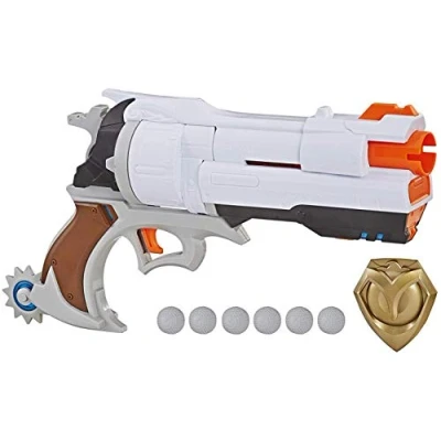 Immagine di Nerf Overwatch McCree Rival Blaster con Badge in Metallo e 6 Rounds
