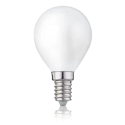 Immagine di Hellum Lampadine di filamenti a led base E14, 5 pezzi, 4W lampadina filamento sfera goccia, bianco caldo 2700 K vintage lampada G45, opaco 20821415
