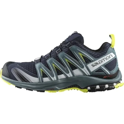 Immagine di Salomon XA Pro 3D Scarpe da Trail Running e Escursionismo Uomo, Stabilità, Aderenza, Protezione a lungo termine, Navy Blazer/Hydro/Evening Primrose, 40 EU