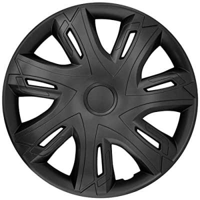 Immagine di NRM N Power Copricerchi Set completo 4 Copriruota Universali compatibili con Maggior Parte delle Marche e Cerchi (Nero, 14&quot;)