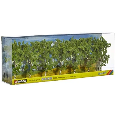 Immagine di Kit alberi betulla Altezza (min.): 100 mm (max.): NOCH 25096 Verde 7 pz.
