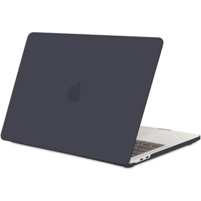 Immagine di TECOOL Custodia MacBook Pro 13 Pollici M2 2022 M1 2020 2016 A2338 A2289 A2251 A2159 A1989 A1706 A1708 con Touch Bar, Case Cover Rigida in Plastica Sottile, nero opaca