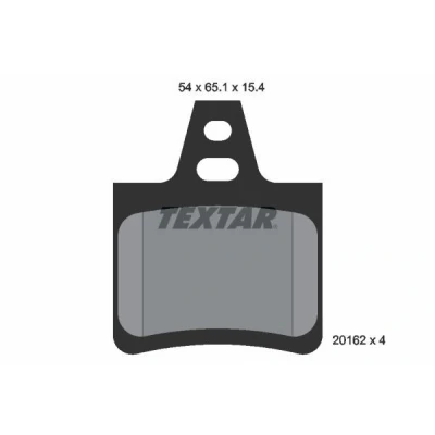Immagine di TEXTAR 2016203 Kit pastiglie freno Non predisposto per contatto segnalazione usura CITROËN: XM II Hatchback, I Xantia Hatchback