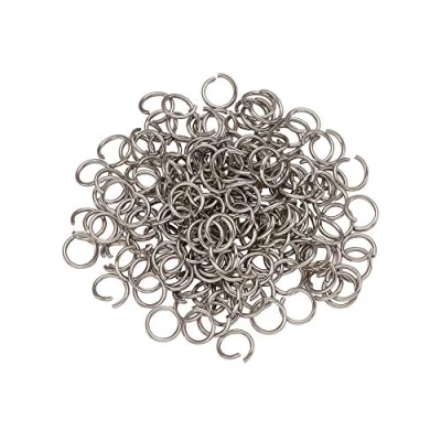 Immagine di Craftdady, 1000 anelli aperti in acciaio inossidabile 9 mm, rotondi, 1,2 mm di spessore, piccoli connettori per la creazione gioielli