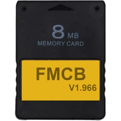 Immagine di &quot;Scheda di memoria per PS2 con McBoot FMCB v1.966 Plug and Play PlayStation 2, Esegui giochi da USB o Hard Disk, Retro Gaming compatibile Fat &amp; Slim (escluso SCPH 9000xxx) (8 MB)