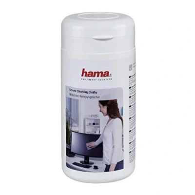 Immagine di Hama Confezione 100 salviette umidificate per pulizia schermi TFT/LCD