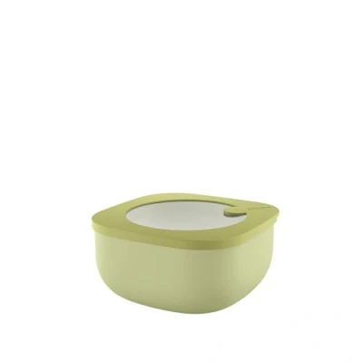 Immagine di Guzzini Kitchen Active Design, STORE&amp;MORE BIO, Contenitore Ermetico Basso per Frigo/Freezer/Microonde (M) Verde Avocado, 16 x16 x h7,8 cm 975 cc 170720253
