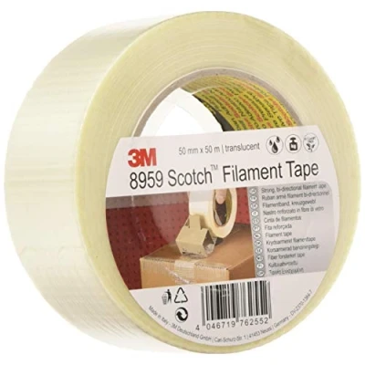 Immagine di Scotch 8959 5856464 Nastro adesivo a filamenti Trasparente (L x L) 50 m mm 1 pz.