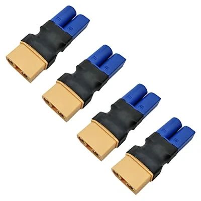 Immagine di LINSYRC 4 Pack Adattatore Connettore Femmina XT90 a Maschio EC5 per RC FPV Drone Auto Lipo NiMH Caricabatteria ESC