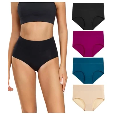 Immagine di wirarpa Mutande Donna Culotte Vita Alta Slip Cotone Mutantina Elastiche Pantaloncini Post Parto, Multicolore a6, 4XL